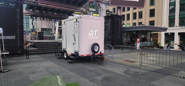 GT Restroom Trailer Rental at Yonge and Dundas Square